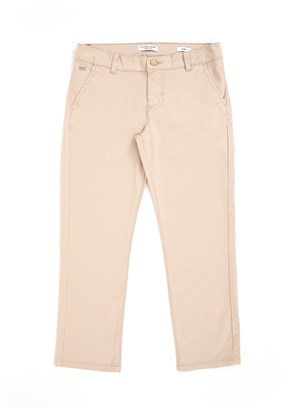 U.S. Polo Assn Bej Erkek Çocuk Chino Pantolon