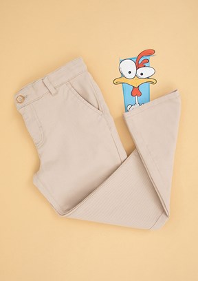 U.S. Polo Assn Bej Erkek Çocuk Chino Pantolon