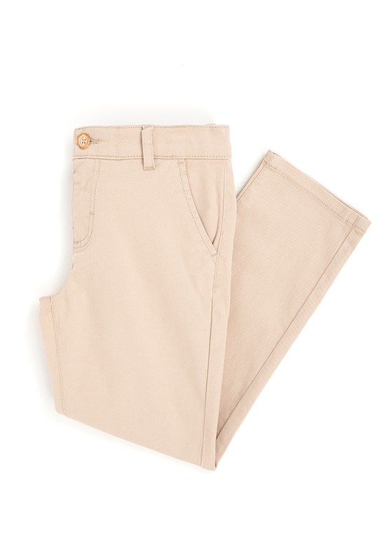 U.S. Polo Assn Bej Erkek Çocuk Chino Pantolon