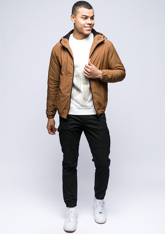 JOHNNY JOE Kahverengi Erkek Basic Mont