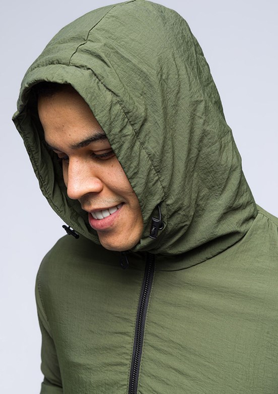 JOHNNY JOE Yeşil Erkek Basic Mont