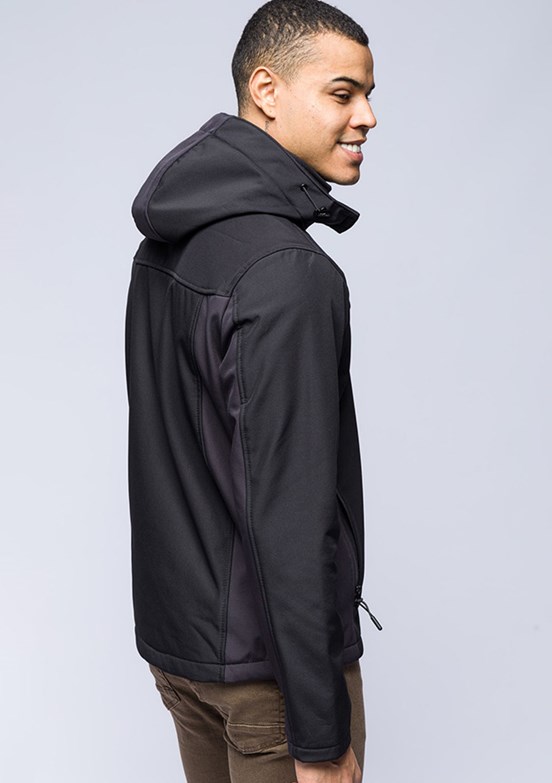 JOHNNY JOE Siyah Erkek Soft Shell Mont