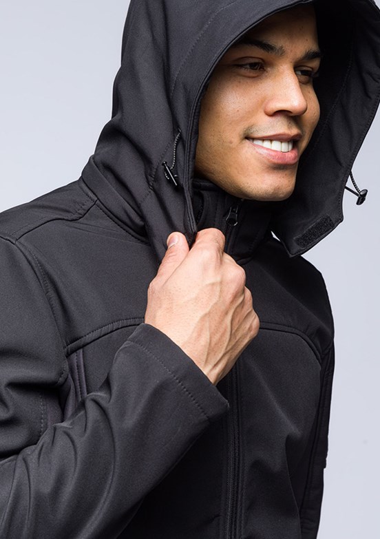 JOHNNY JOE Siyah Erkek Soft Shell Mont