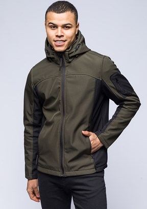 JOHNNY JOE Yeşil Erkek Soft Shell Mont