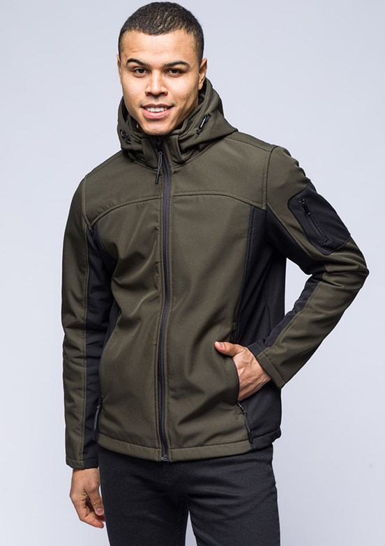 JOHNNY JOE Yeşil Erkek Soft Shell Mont