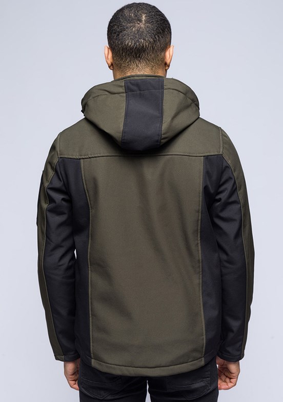 JOHNNY JOE Yeşil Erkek Soft Shell Mont