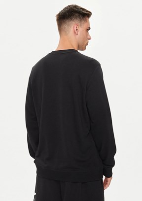 REEBOK 4M Ri Ft Left Chest Crew - 100050282 Erkek Siyah Kapüşonsuz Sweatshirt