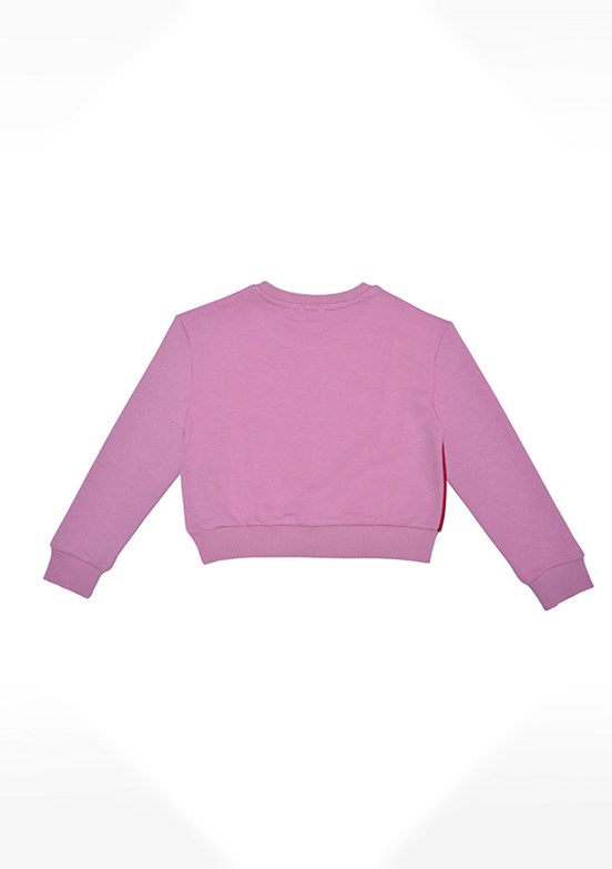 BENETTON Pembe Kız Çocuk Basic Sweatshirt