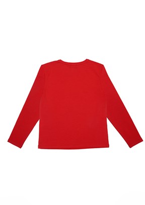 BENETTON Kırmızı Kız Çocuk Basic T-Shirt