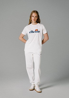 Ellesse Beyaz Unisex Baskılı T-Shirt