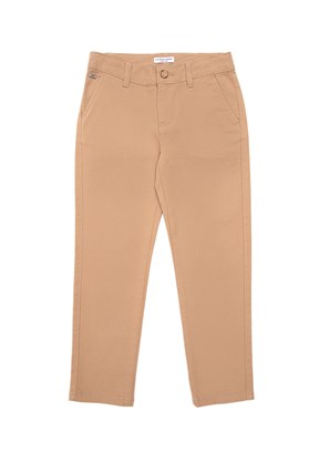 US POLO ASSN Camel Erkek Çocuk Chino Pantolon