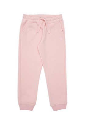 US POLO ASSN Pembe Toz Kız Çocuk Havuç Pantolon