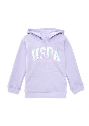 US POLO ASSN Lila Kız Çocuk Basic Sweatshirt