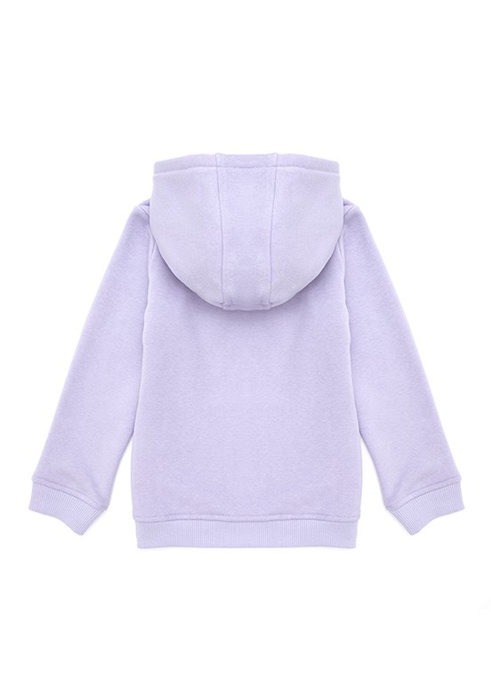 US POLO ASSN Lila Kız Çocuk Basic Sweatshirt