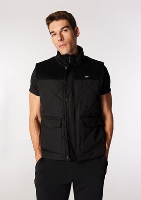LEE COOPER Siyah Erkek Basic Yelek