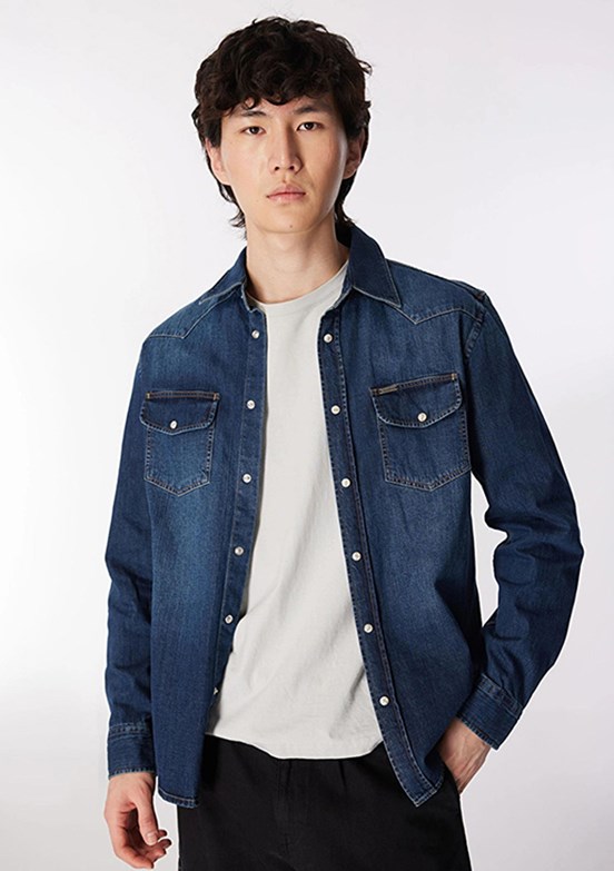 Lee Cooper Çok Renkli Erkek Denim Gömlek