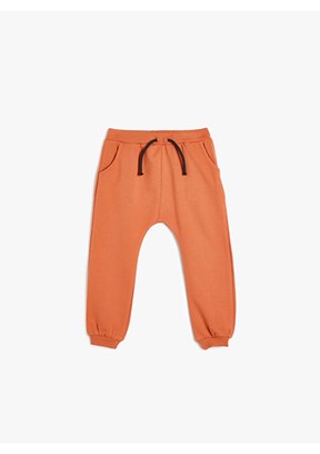 KOTON Kahverengi Erkek Çocuk Jogger Eşofman