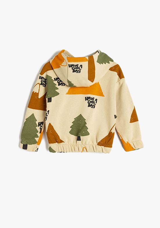 Koton Gri Erkek Bebek Baskılı Sweatshirt