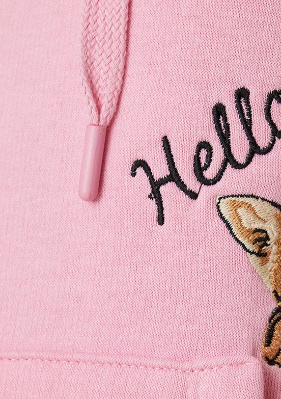 Koton Pembe Kadın Kapüşonlu Sweatshirt