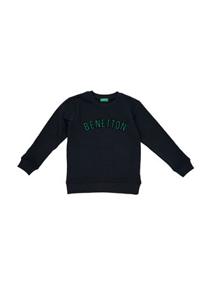 BENETTON Antrasit Erkek Çocuk Baskılı Sweatshirt
