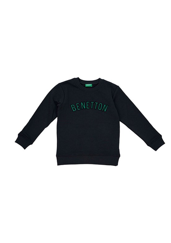 BENETTON Antrasit Erkek Çocuk Baskılı Sweatshirt