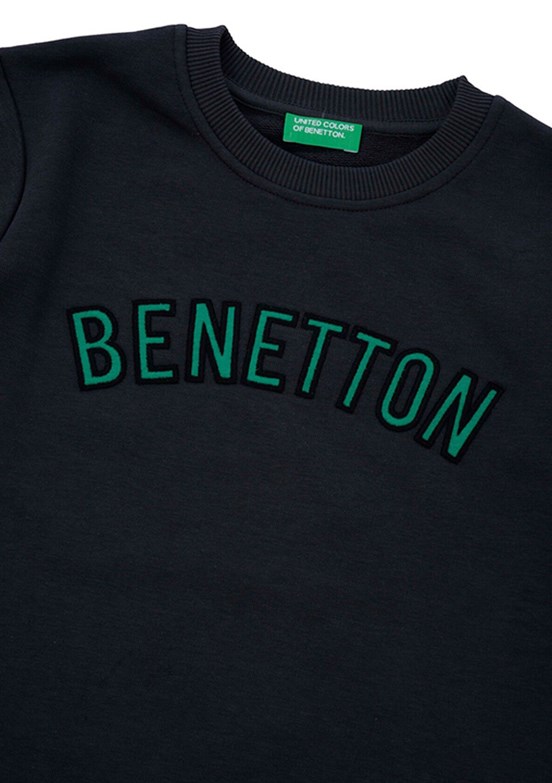 BENETTON Antrasit Erkek Çocuk Baskılı Sweatshirt