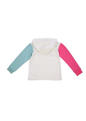 BENETTON Beyaz Kız Çocuk Baskılı Sweatshirt