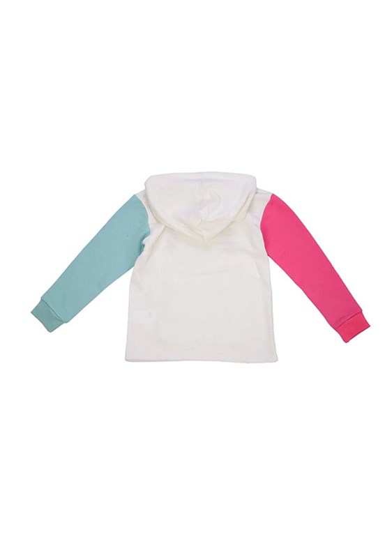 BENETTON Beyaz Kız Çocuk Baskılı Sweatshirt