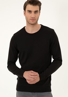 PIERRE CARDIN Siyah Erkek Basic Kazak