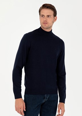 PIERRE CARDIN Lacivert Erkek Basic Kazak