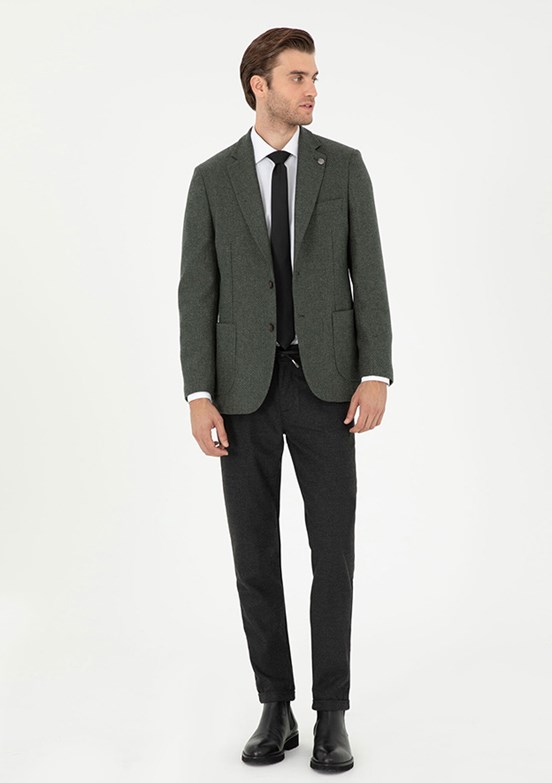 PIERRE CARDIN Antrasit Erkek Slim Pantolon