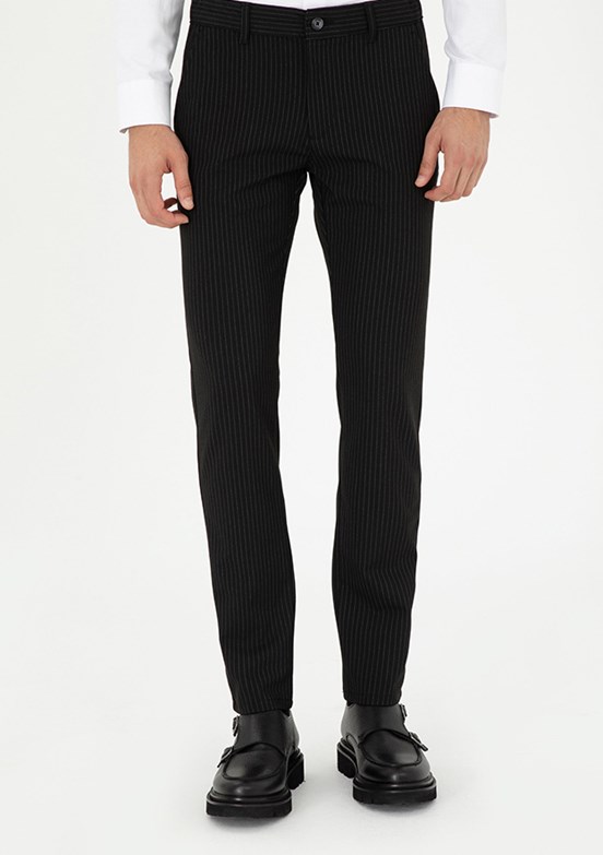 PIERRE CARDIN Siyah Erkek Slim Pantolon