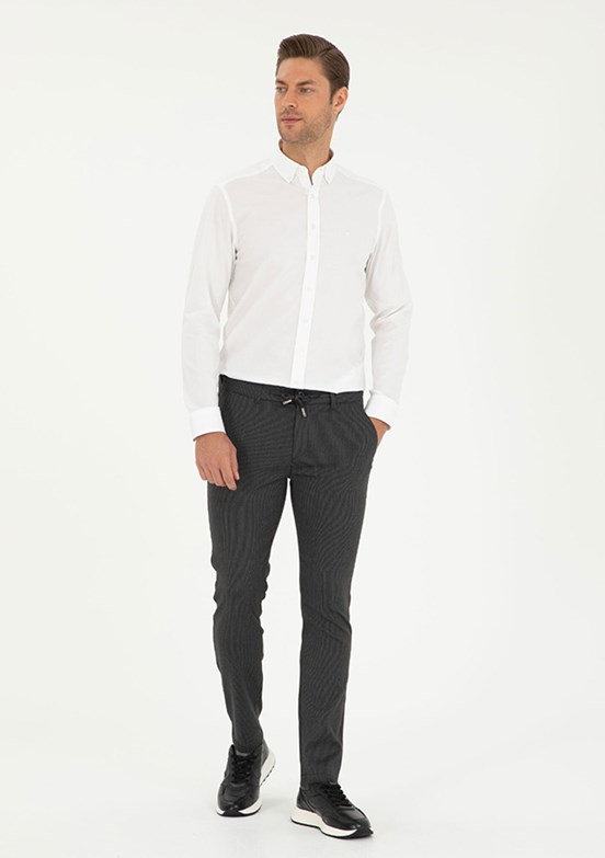 PİERRE CARDİN Antrasit Erkek Slim Pantolon