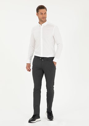 PİERRE CARDİN Antrasit Erkek Slim Pantolon