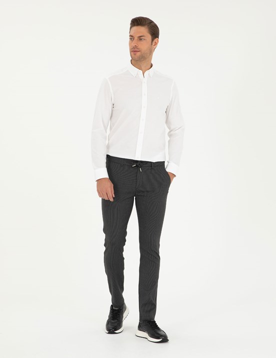 PİERRE CARDİN Antrasit Erkek Slim Pantolon