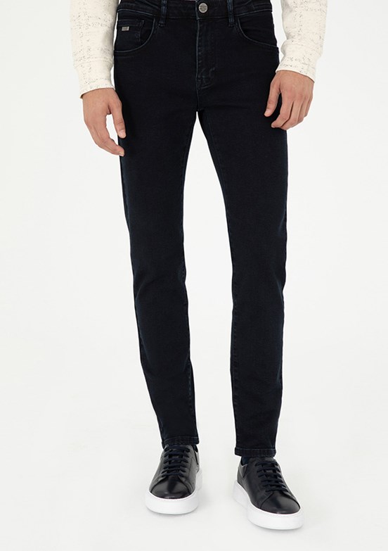 PİERRE CARDİN Erkek Lacivert Slim Jean Pantolon
