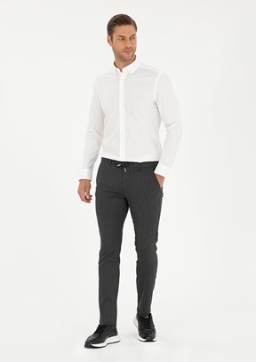 PİERRE CARDİN Antrasit Erkek Slim Pantolon