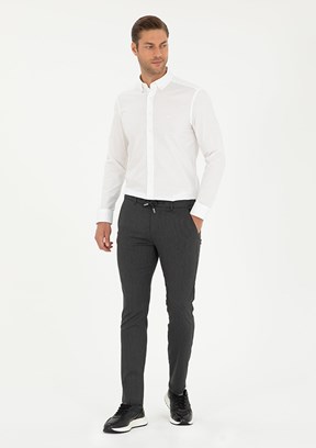 PİERRE CARDİN Antrasit Erkek Slim Pantolon