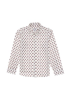 US POLO ASSN Beyaz Erkek Çocuk Uzun Kol Gömlek