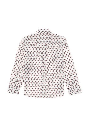 US POLO ASSN Beyaz Erkek Çocuk Uzun Kol Gömlek