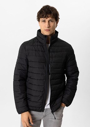 BACKANDBOND Siyah Erkek Şişme Mont