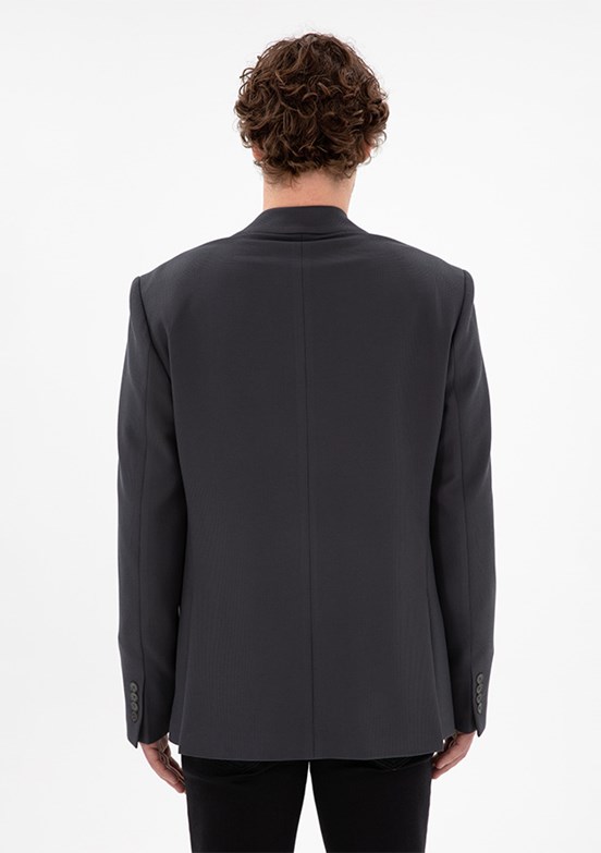 US POLO ASSN Erkek Antrasit Slim Ceket