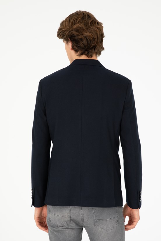 US POLO ASSN Lacivert Erkek Slim Ceket