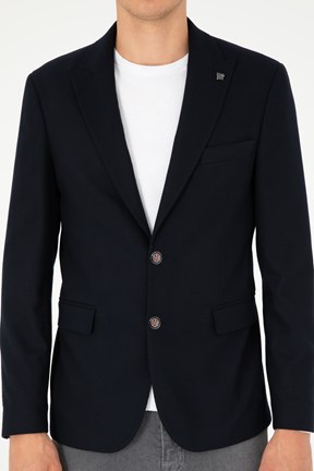 US POLO ASSN Lacivert Erkek Slim Ceket