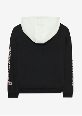 Skechers Siyah Erkek Çocuk Kapüşonlu Sweatshirt