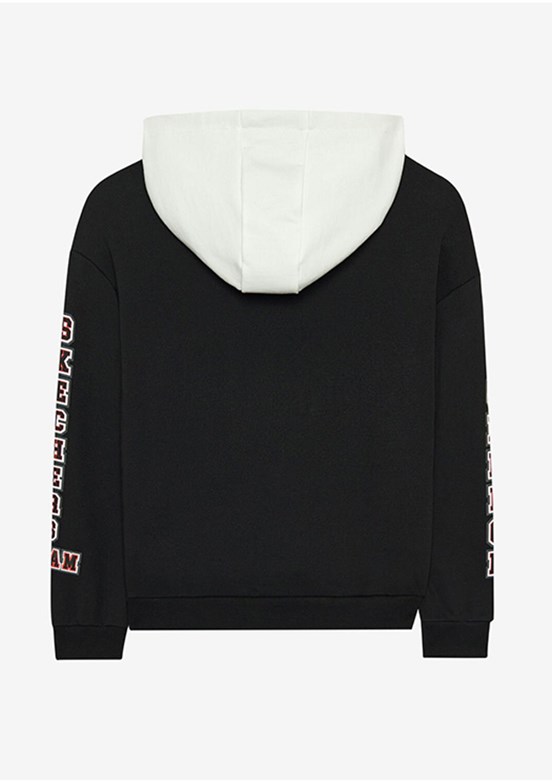 Skechers Siyah Erkek Çocuk Kapüşonlu Sweatshirt