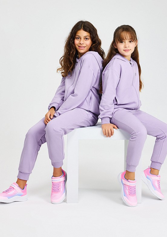 SKECHERS Mor Kız Çocuk Jogger Eşofman