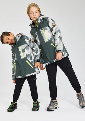 SKECHERS Gri Erkek Çocuk Kapüşonlu Mont