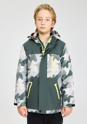 SKECHERS Gri Erkek Çocuk Kapüşonlu Mont