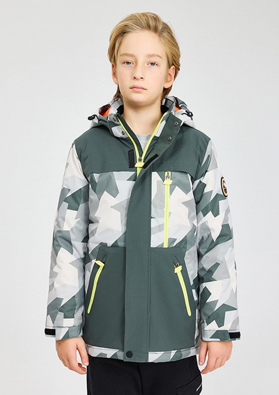 SKECHERS Gri Erkek Çocuk Kapüşonlu Mont